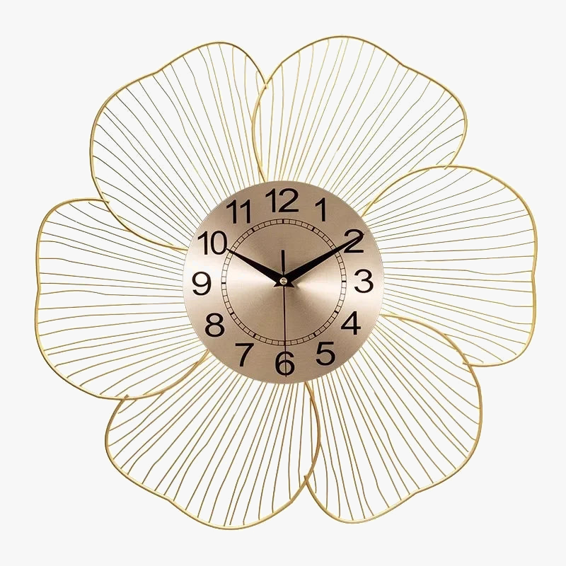 horloge murale design en métal pour intérieur moderne et épuré