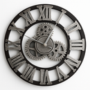 horloge murale à engrenages décorative style industriel moderne