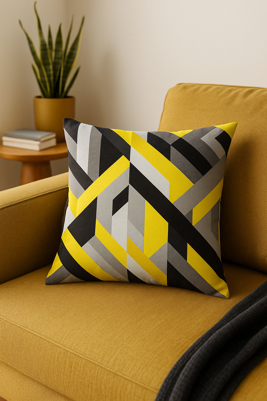 housse de coussin 45 cm motif tournesol jaune créatif et lumineux - vue 3 sur 2
