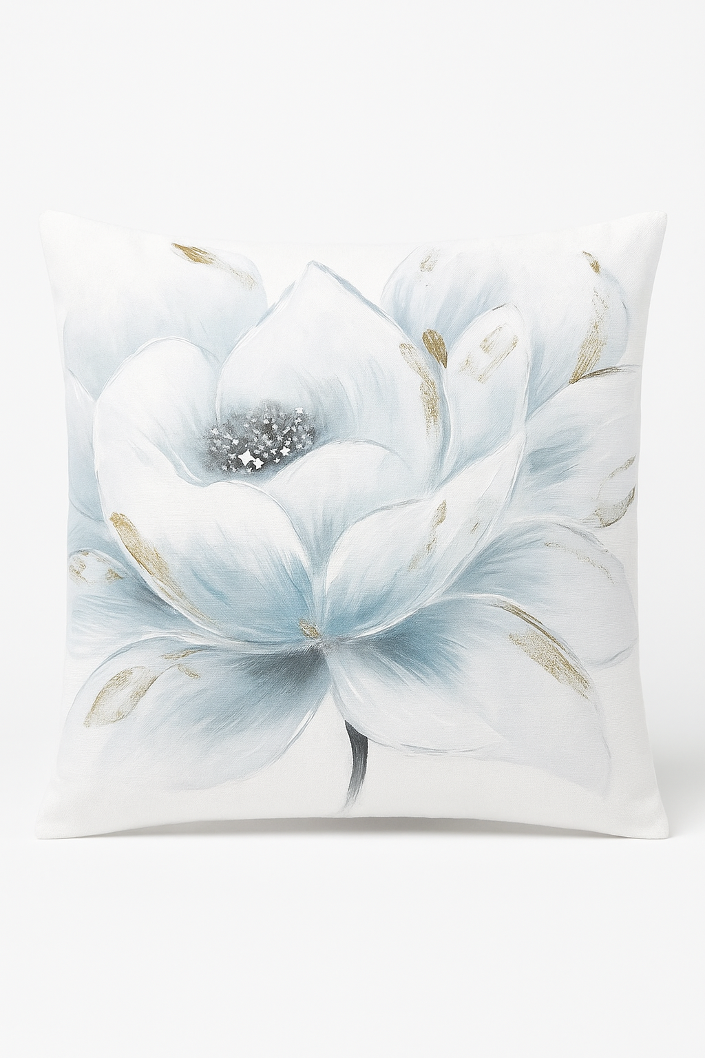 housse de coussin à motif floral ginkgo pour salon et chambre