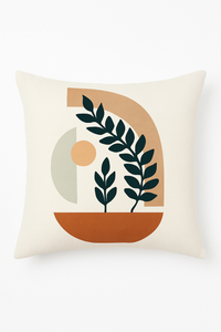 housse de coussin abstraite art plant 45 cm x 45 cm