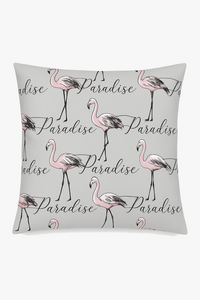 housse de coussin carrée motif flamant rose décoratif pour intérieur
