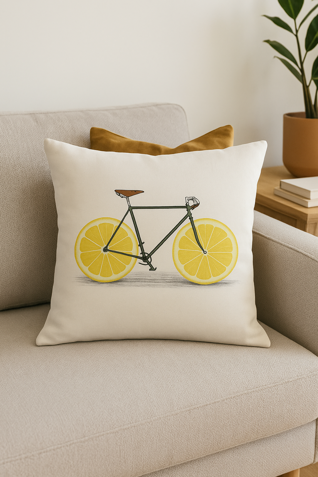 housse de coussin carrée 45 cm motif tournesol jaune créatif