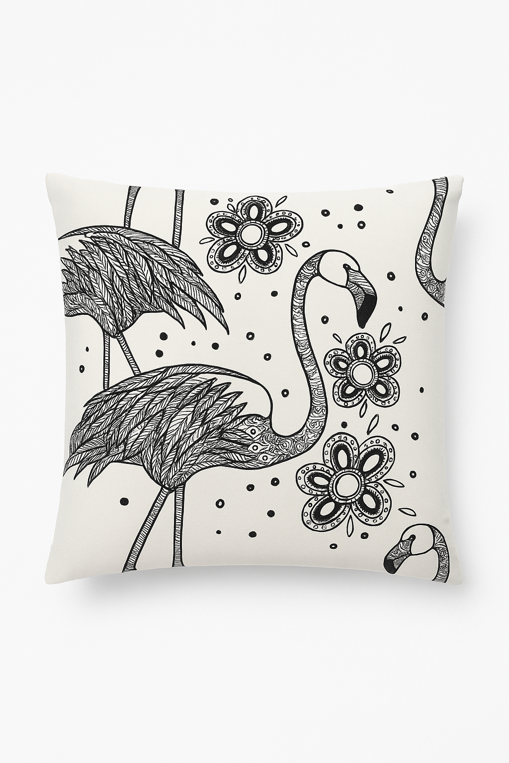 housse de coussin carrée motif flamant rose décoratif pour votre intérieur