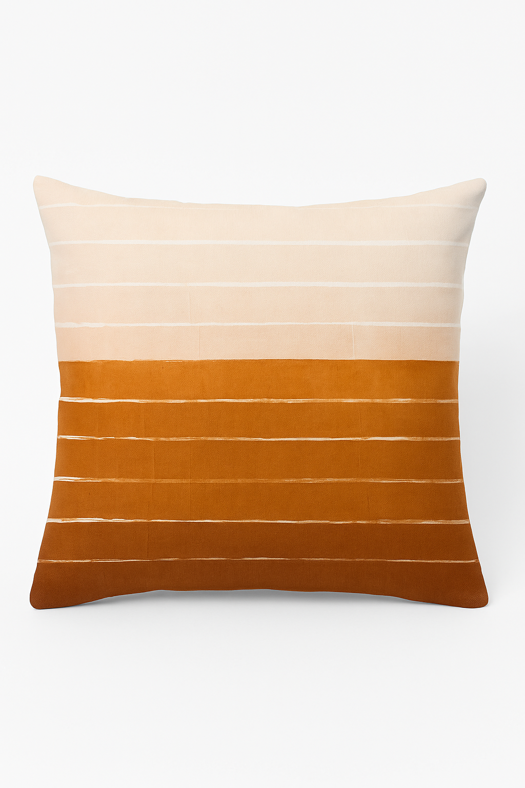 housse de coussin carrée motif géométrique marron élégant