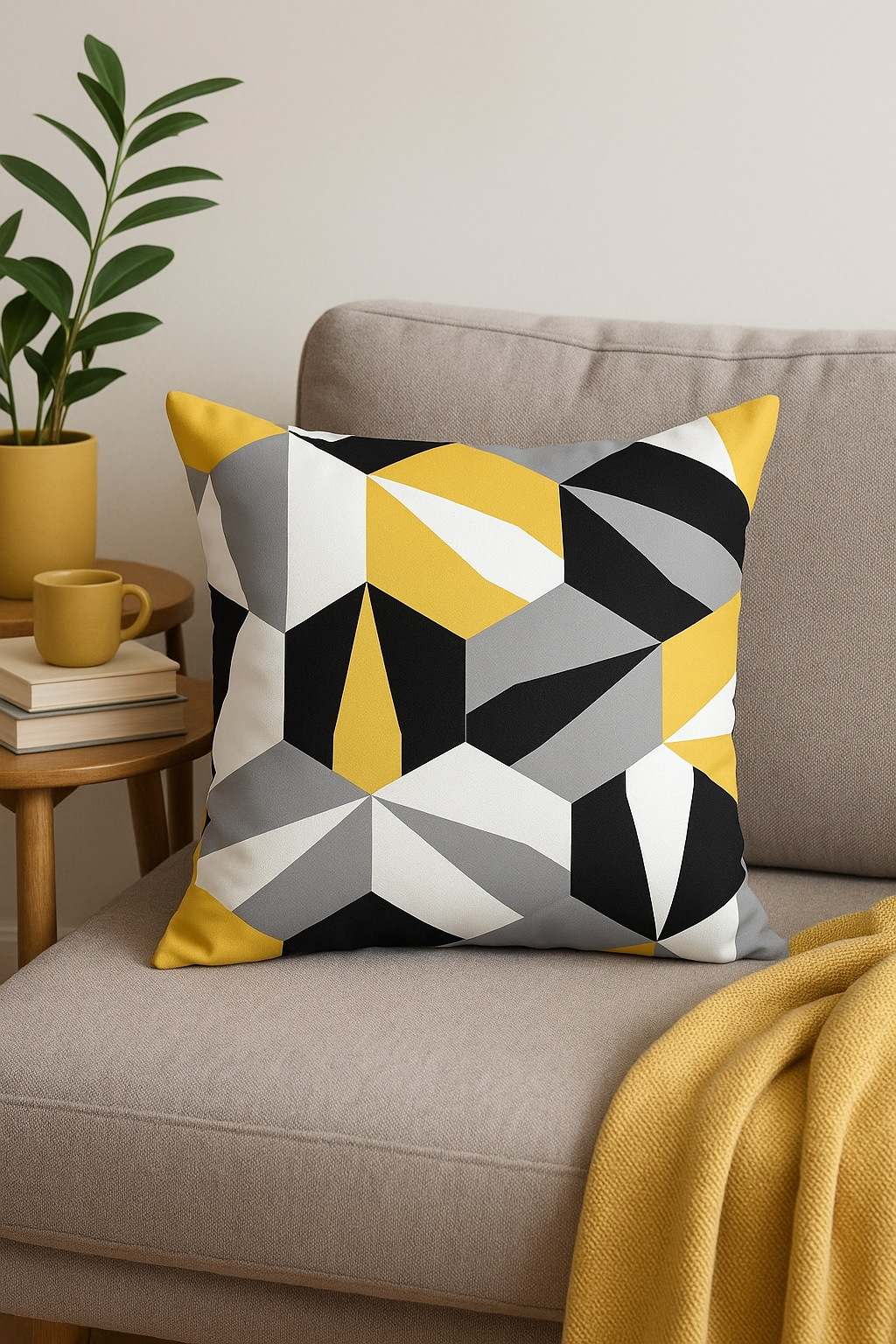 housse de coussin créative motif tournesol jaune 45 cm x 45 cm