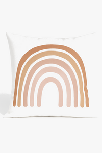 housse de coussin décorative arc-en-ciel géométrique pour canapé