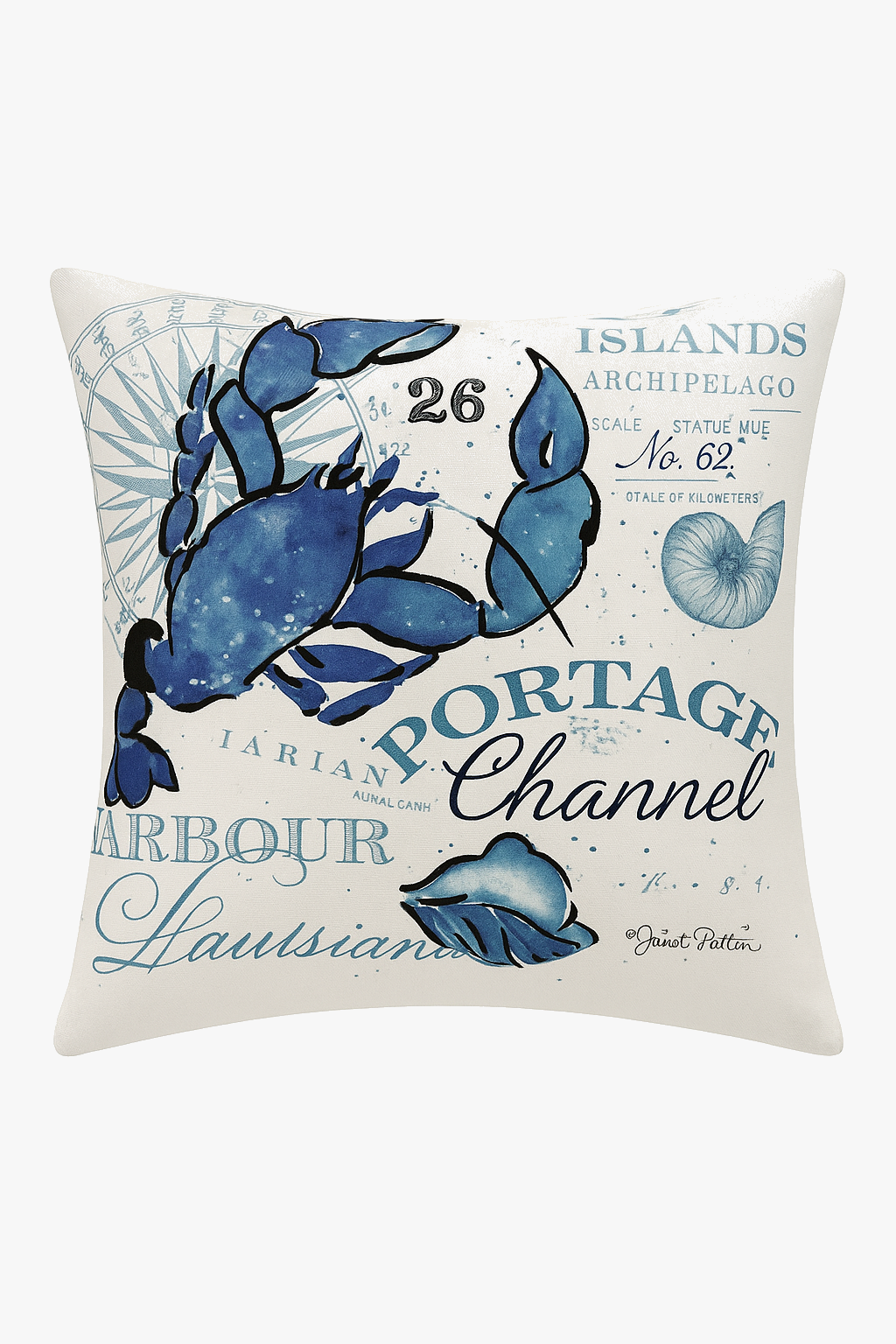 housse de coussin décorative avec motif tortue marine