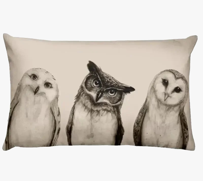 housse de coussin décorative avec motifs animaux adorables