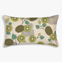 housse de coussin décorative motif feuilles de tournesol