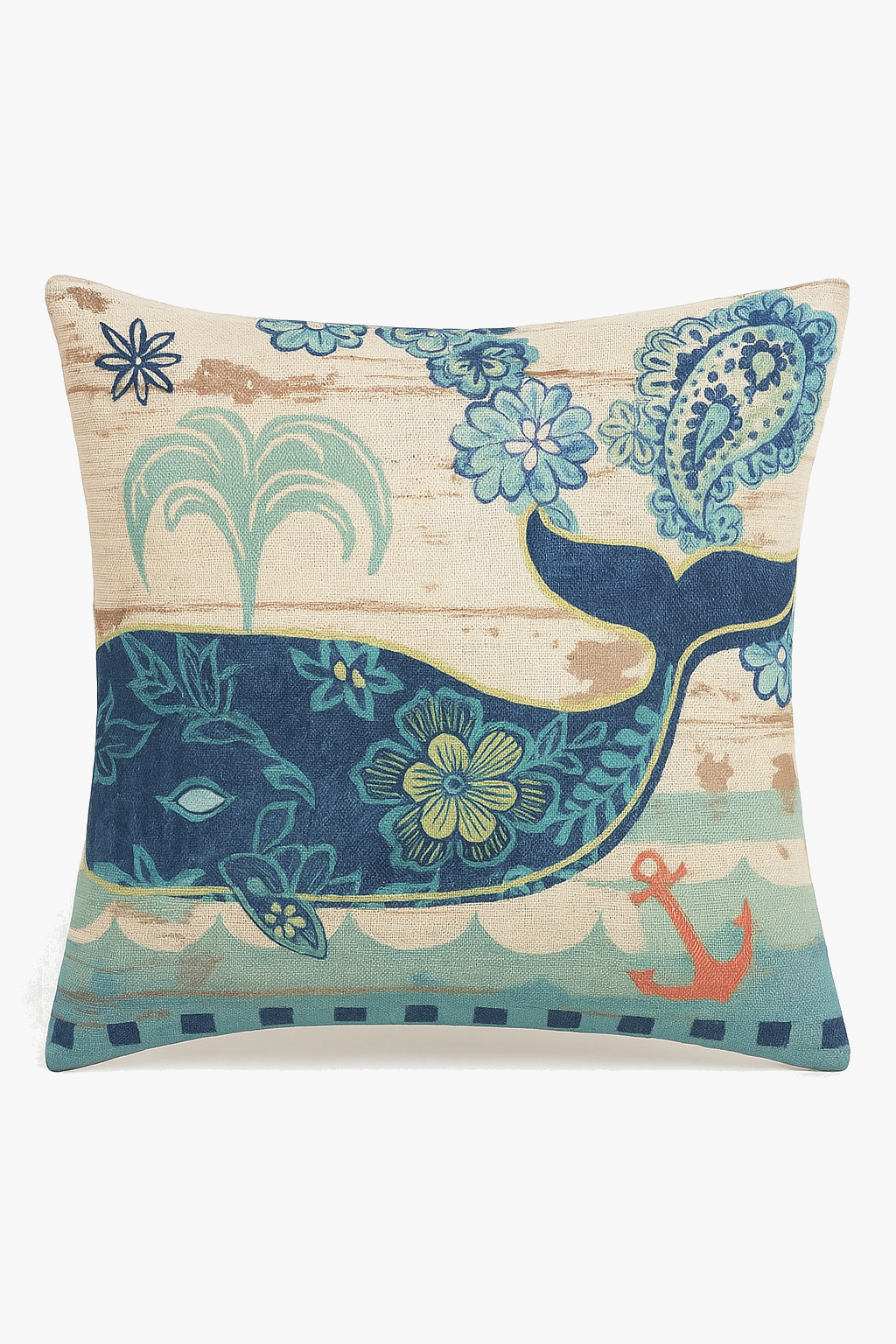 housse de coussin décorative motif tortue marine en forme originale