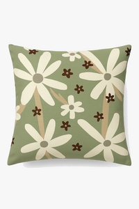 housse de coussin décorative à motifs de feuilles vertes
