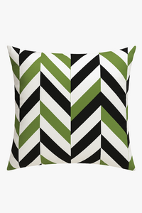housse de coussin décorative à motifs de feuilles vertes