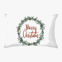 housse de coussin de noël rouge pour décoration intérieure