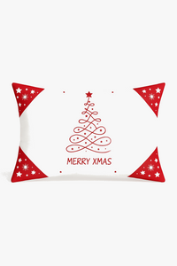 housse de coussin de Noël rouge pour décoration intérieure