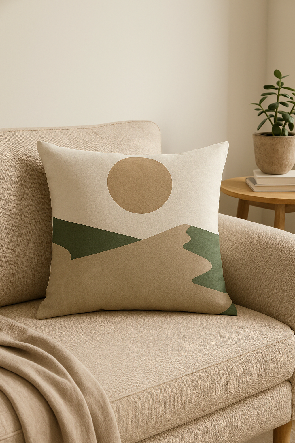 housse de coussin décorative à feuilles vertes tendance