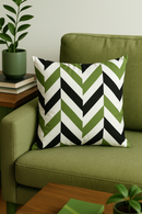 housse de coussin décorative à motifs de feuilles vertes