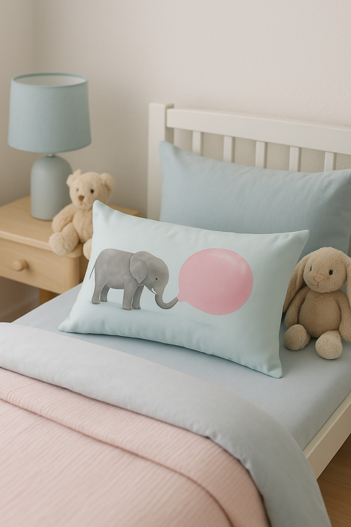 housse de coussin décorative avec motifs de petits animaux