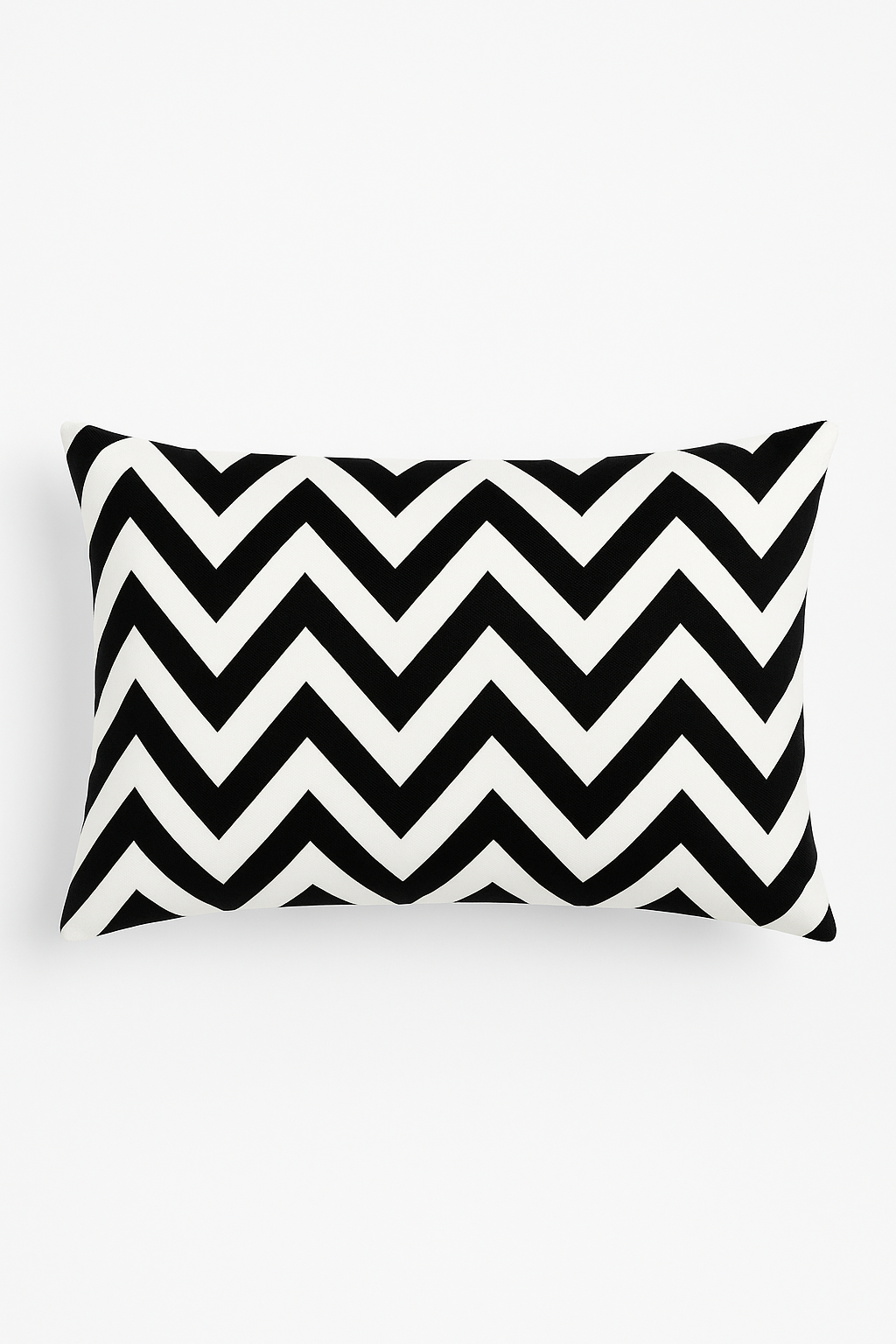 housse de coussin décorative géométrique noir et jaune 30 x 50 cm