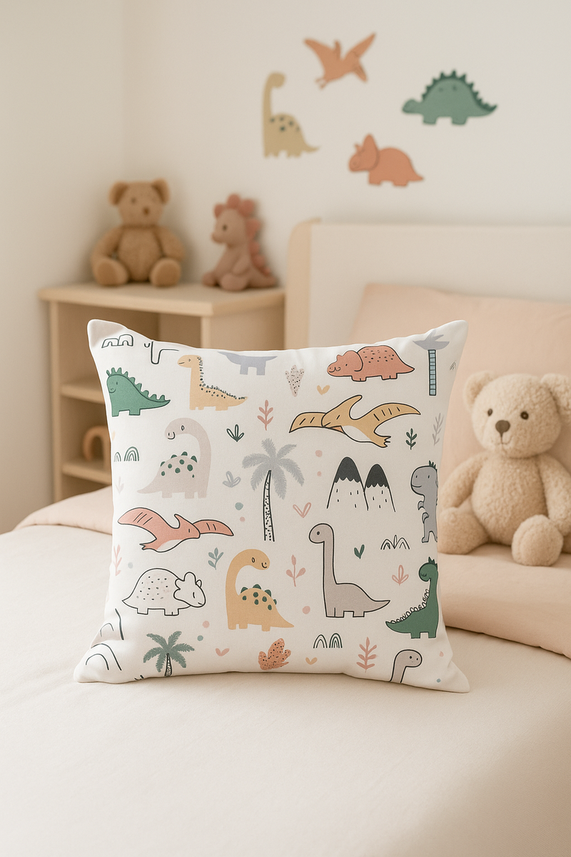 housse de coussin dinosaure mignon décoration luxe pour la maison
