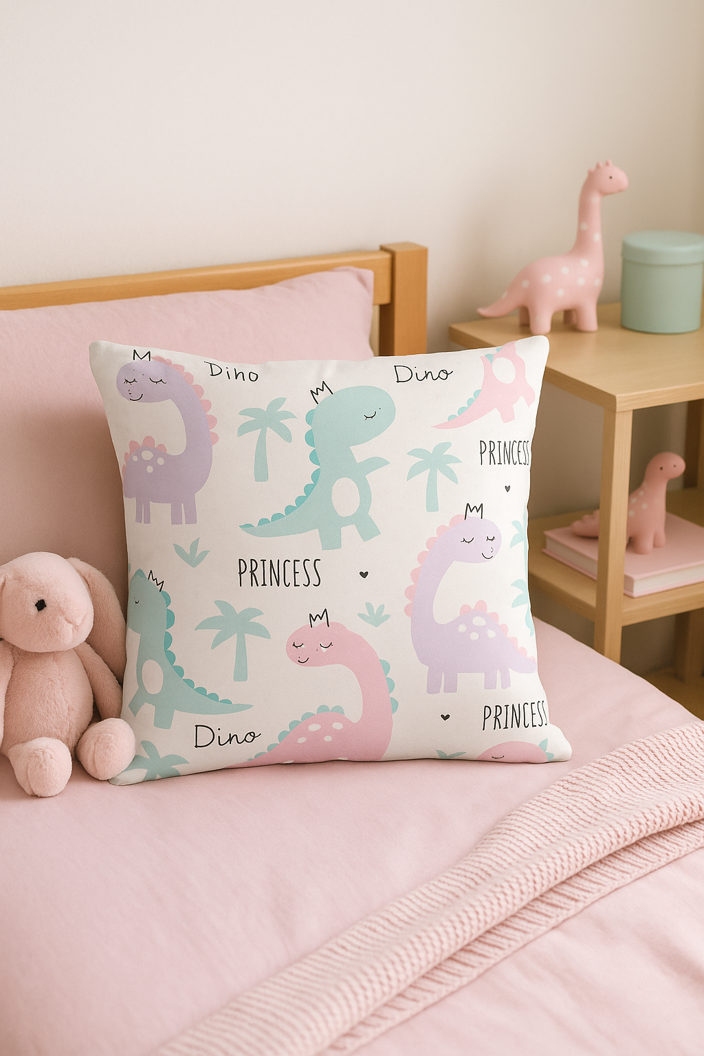 housse de coussin dinosaure mignon pour décoration intérieure élégante - vue 3 sur 2