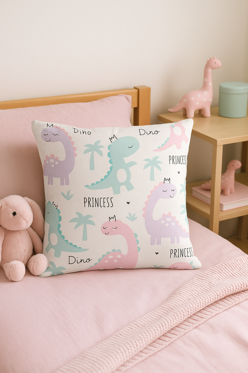 housse de coussin dinosaure mignon pour décoration intérieure élégante