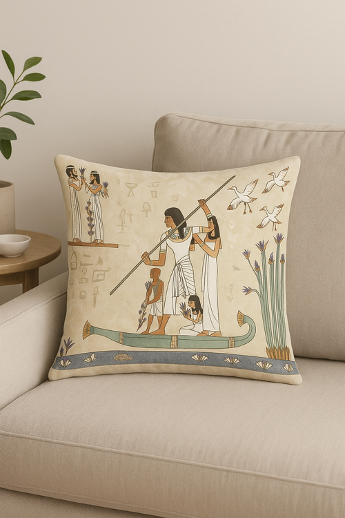housse de coussin égyptienne décorative pour canapé et salon