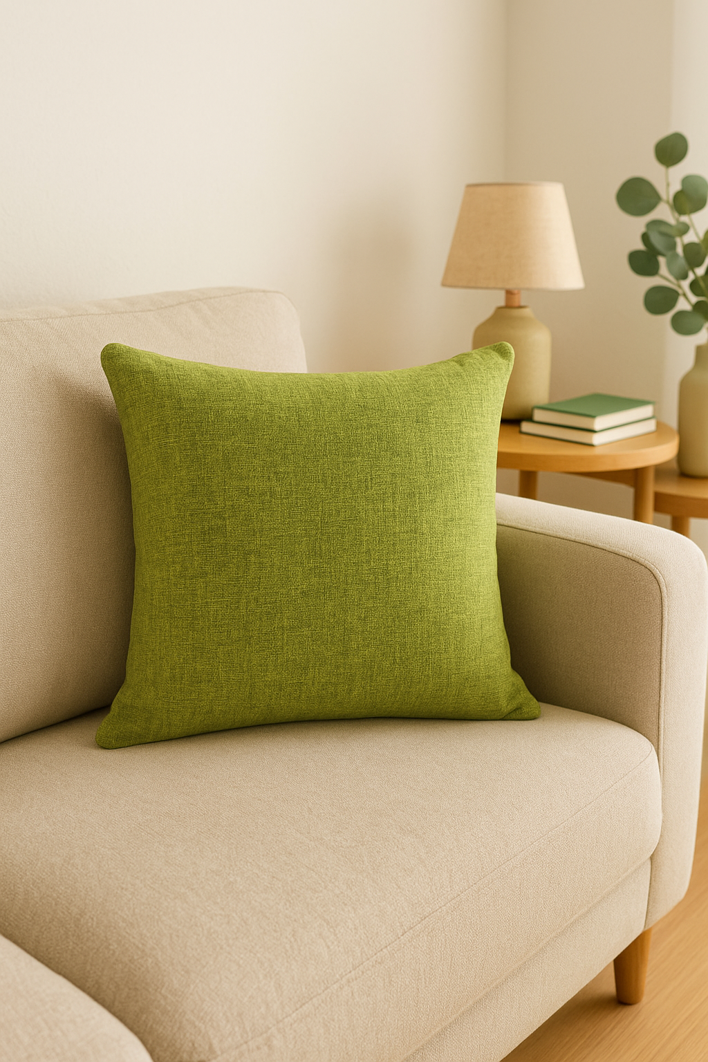 housse de coussin en lin épais personnalisable pour décoration intérieure