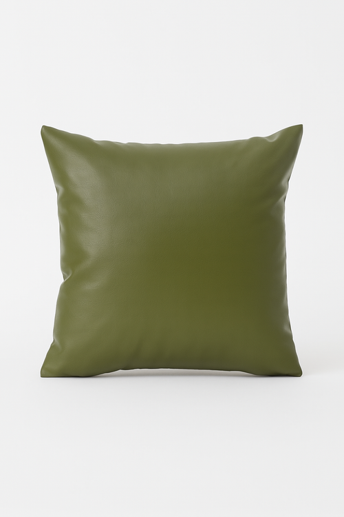 housse de coussin en similicuir pour canapé et salon