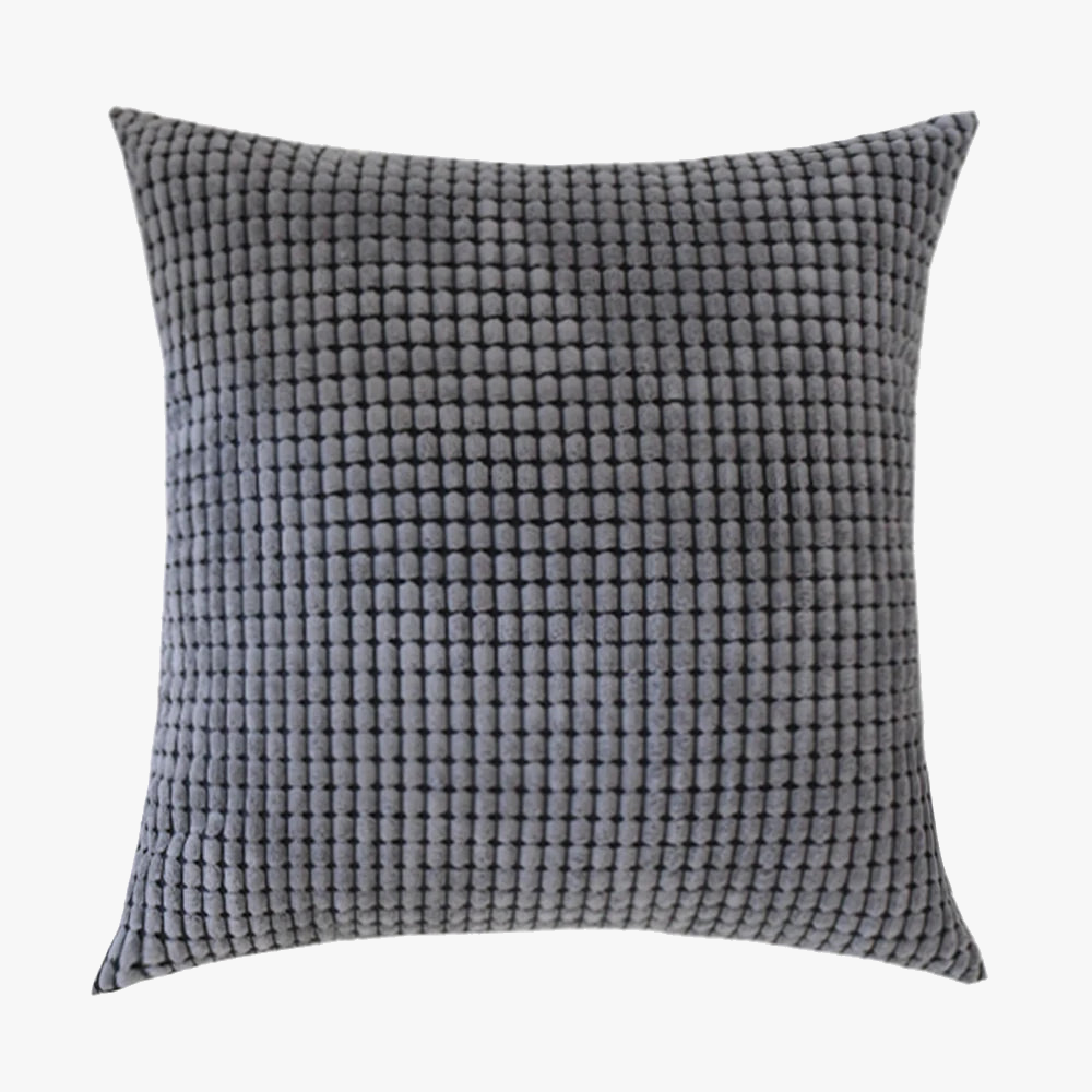 housse de coussin en velours côtelé décoratif pour canapé et lit