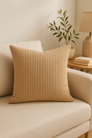 housse de coussin en velours côtelé rayé plusieurs tailles disponibles