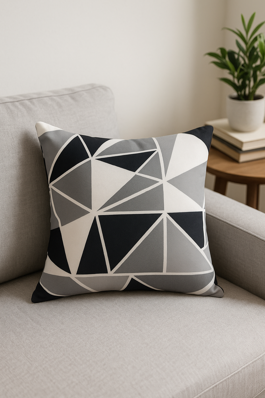 housse de coussin extérieur imperméable motif oxford décor jardin - vue 3 sur 2