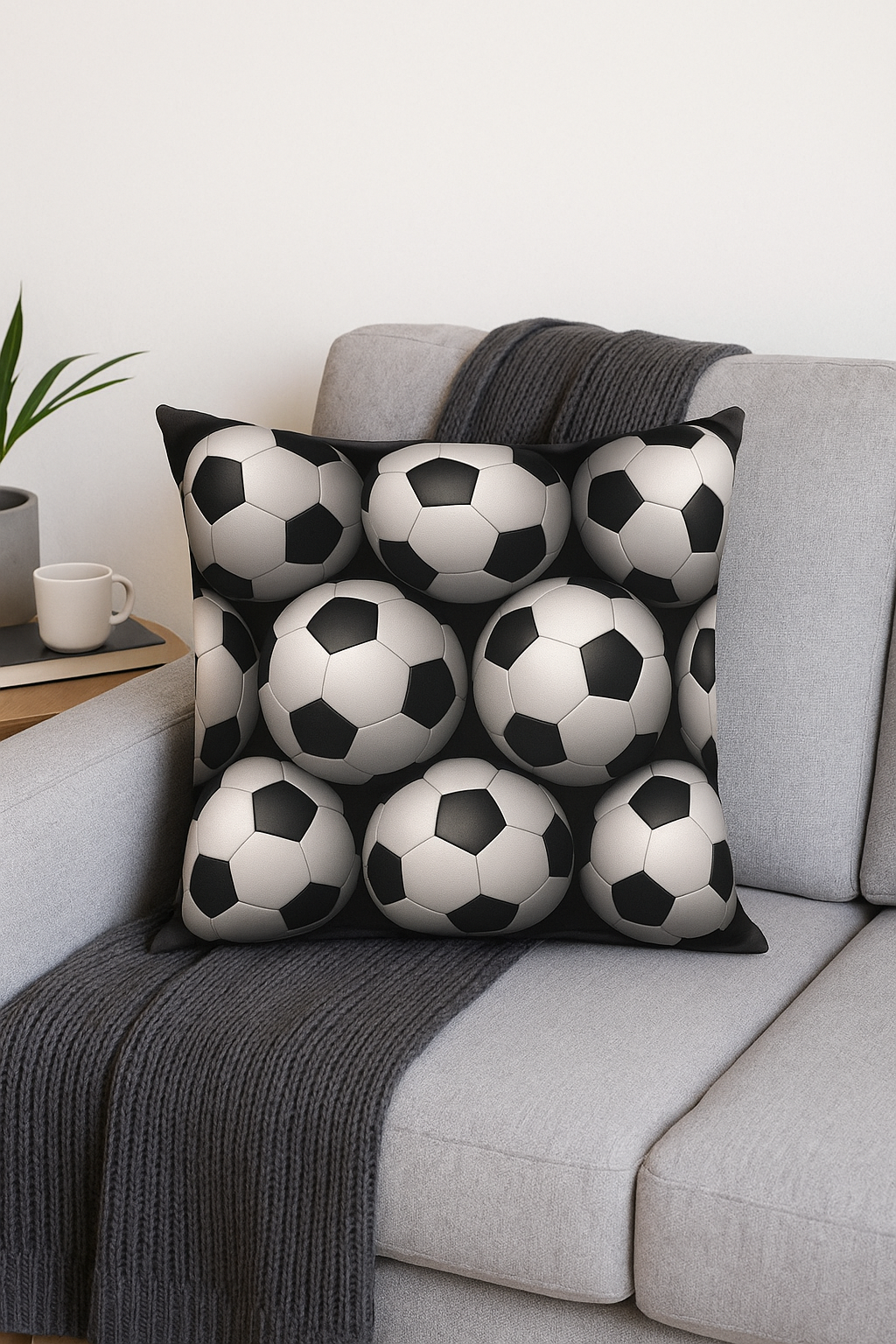 housse de coussin football pour décoration intérieure moderne - vue 3 sur 2