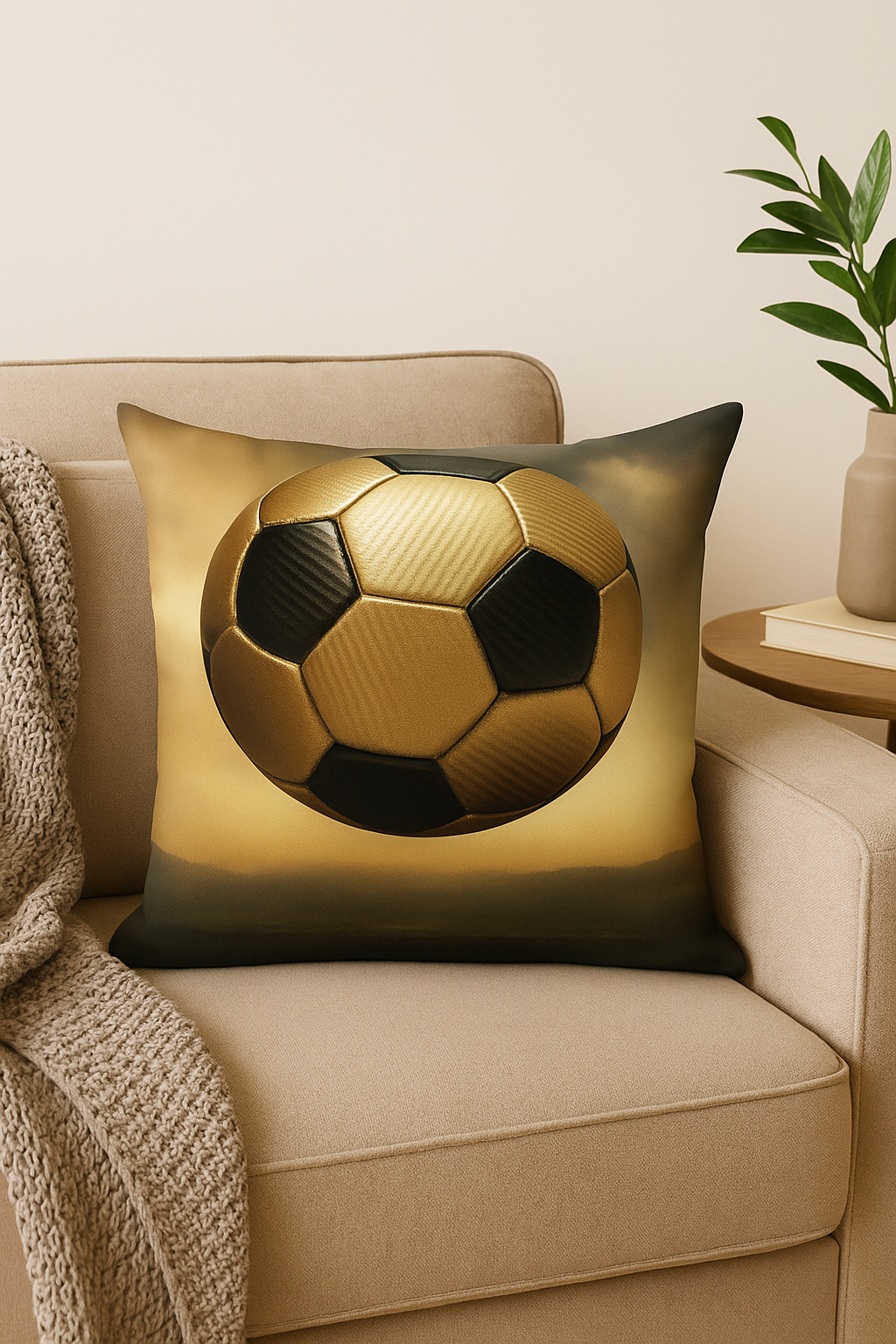 housse de coussin football pour les passionnés de sport