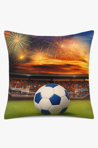 housse de coussin football pour passionnés de sport décoratif