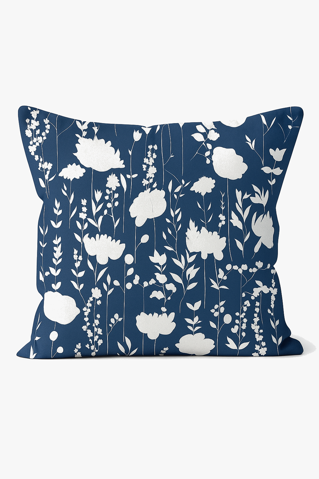 housse de coussin géométrique bleu marine style nordique élégant