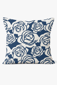 housse de coussin géométrique bleu marine style nordique élégant