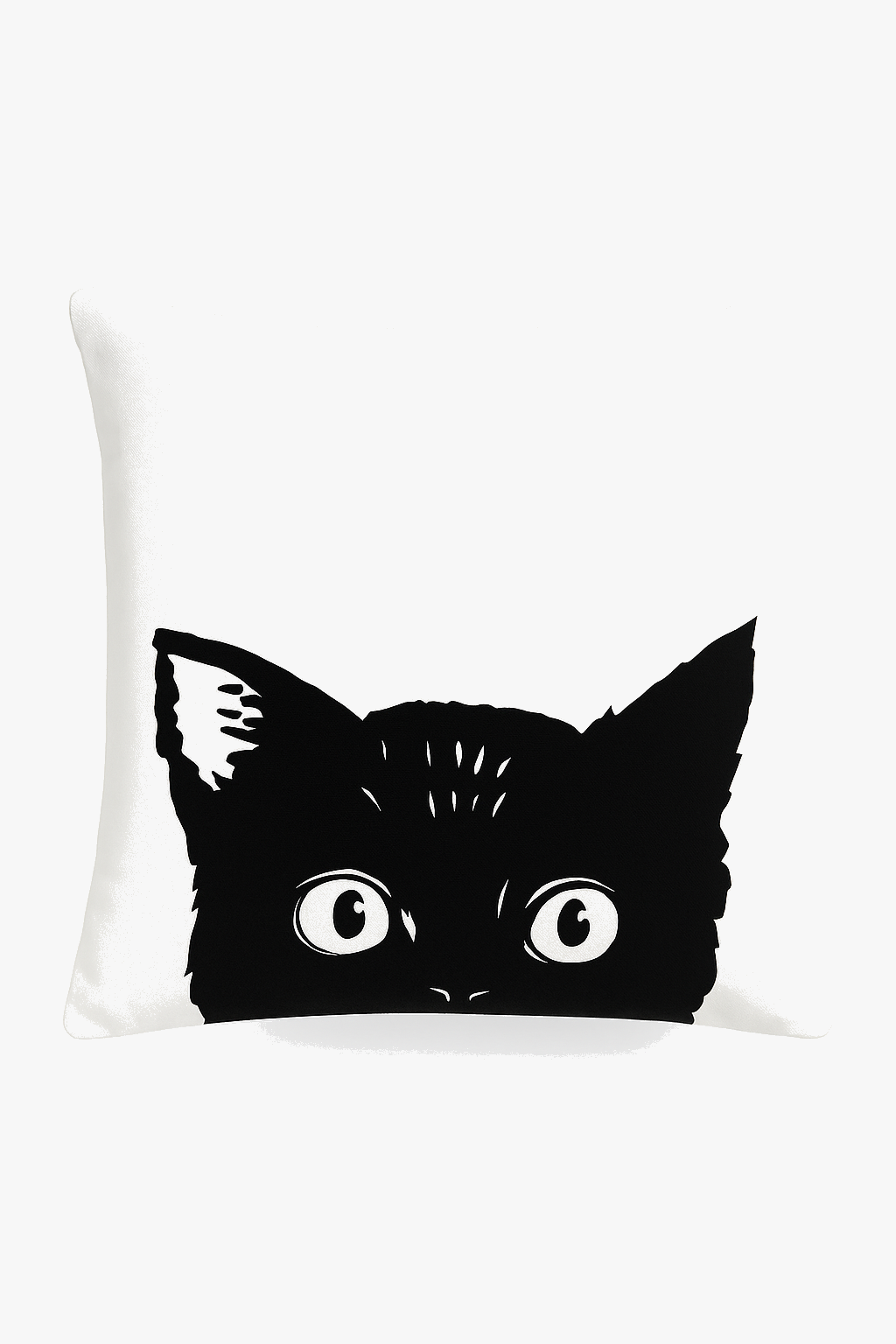 housse de coussin géométrique noir et blanc moderne