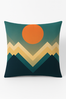 housse de coussin géométrique fleurs sauvages colorées peau de pêche
