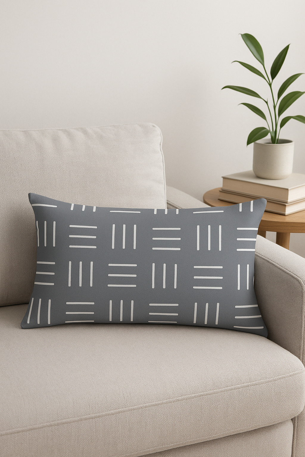 housse de coussin géométrique gris patchwork décorative pour intérieur