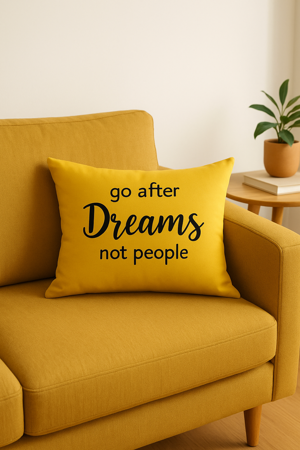 housse de coussin géométrique jaune pour décoration intérieure