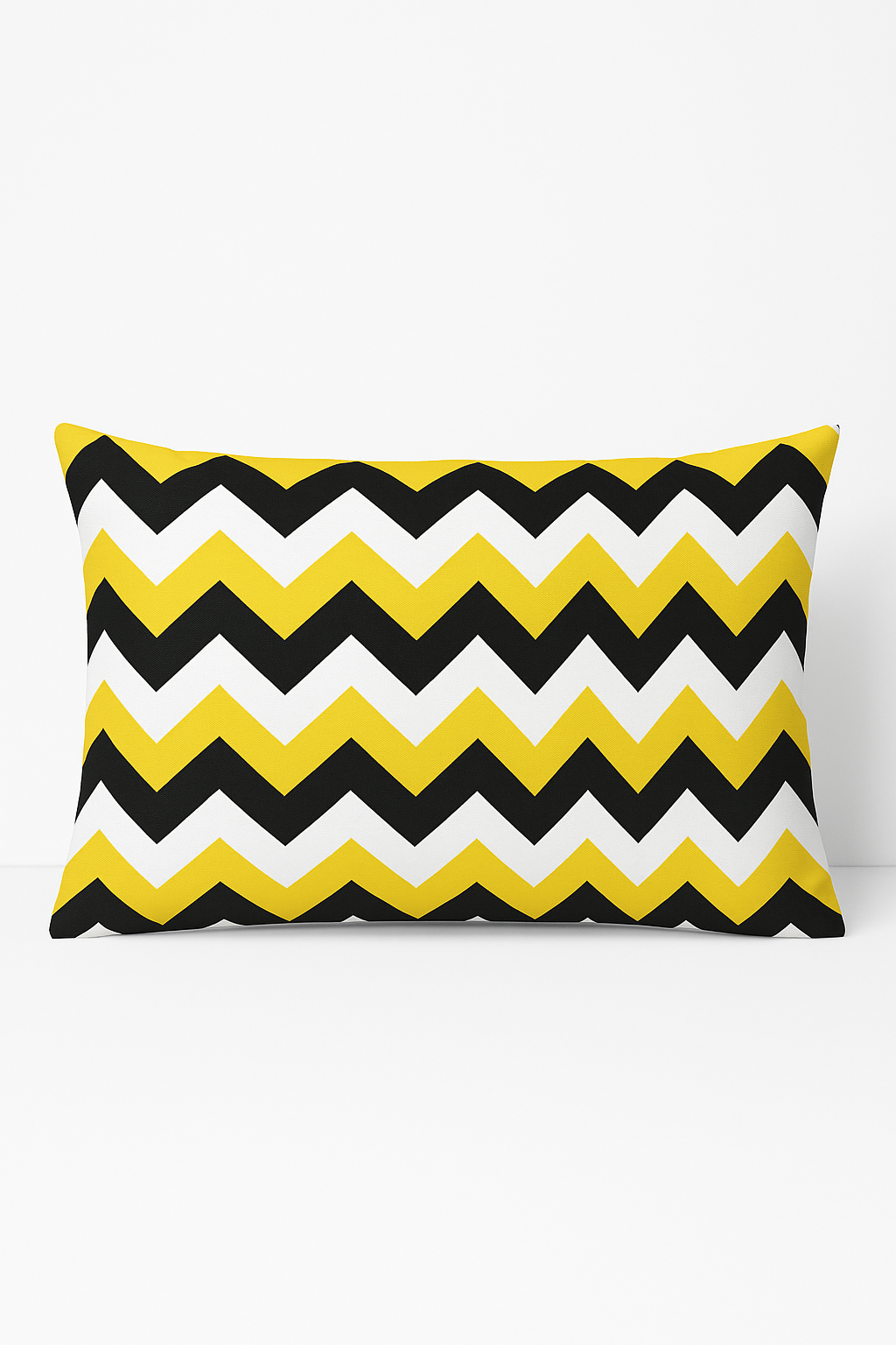 housse de coussin géométrique jaune pour décoration intérieure