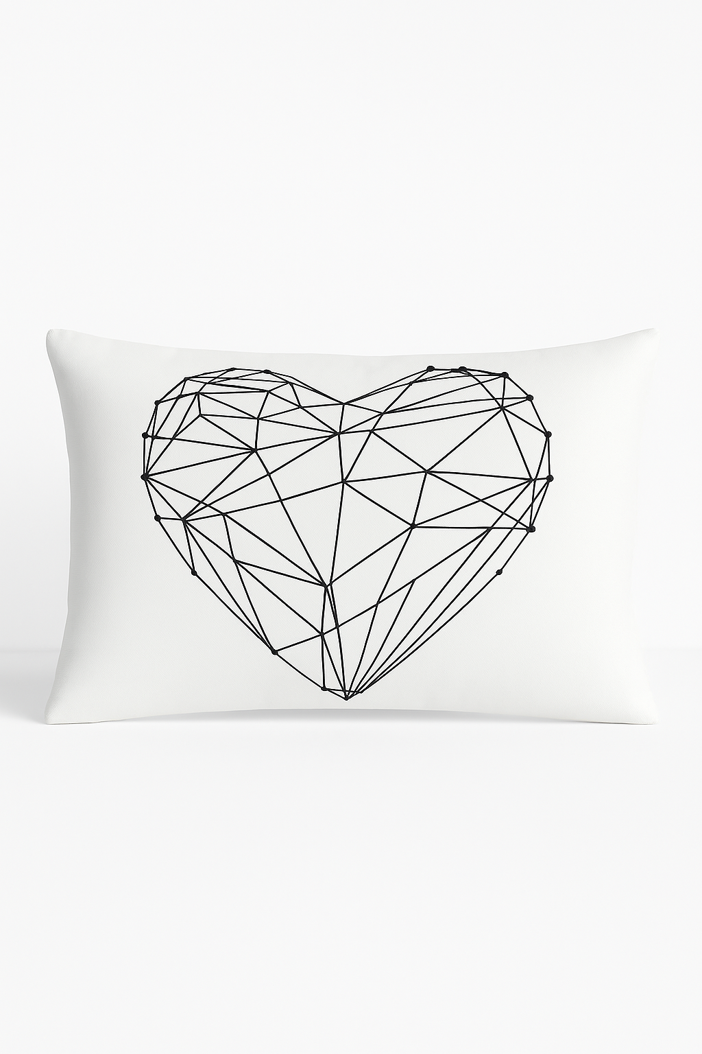 housse de coussin géométrique noir et blanc 30 x 50 cm