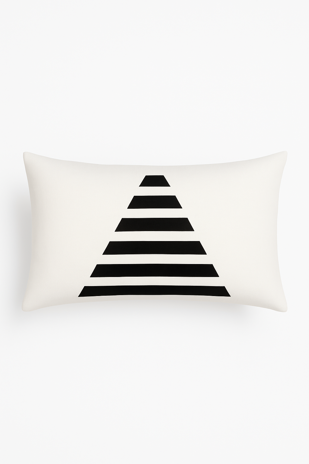 housse de coussin géométrique noir et blanc pour canapé