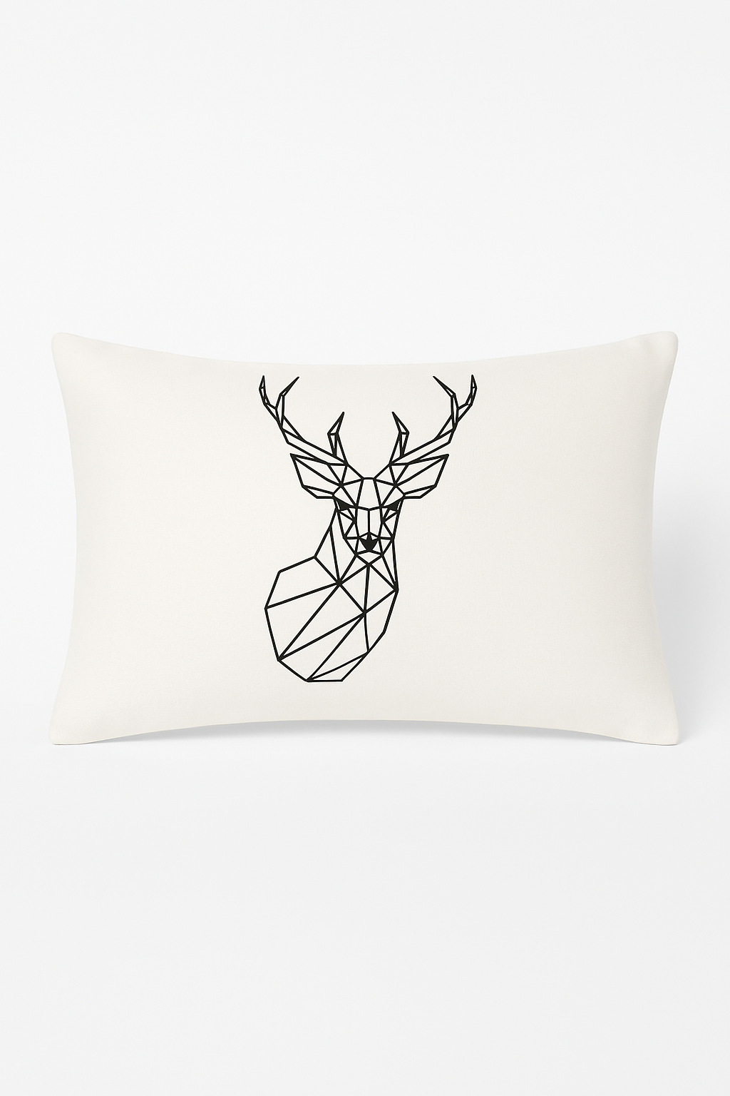 housse de coussin géométrique noir et blanc simple et élégant