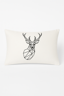 housse de coussin géométrique noir et blanc simple et élégant