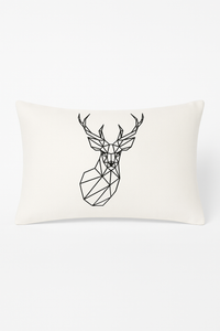 housse de coussin géométrique noir et blanc simple et élégant