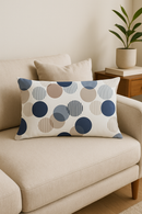 housse de coussin géométrique noir et jaune 30 x 50 cm