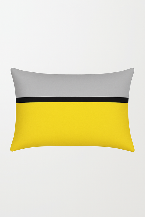 housse de coussin géométrique nordique jaune et rouge 30x50 cm