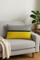 housse de coussin géométrique nordique jaune et rouge 30x50 cm